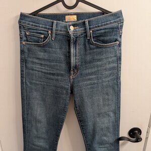 Mother vintage jeans - the insider crop step fray size 28.